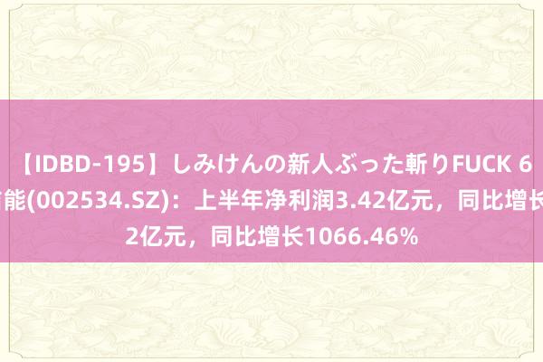 【IDBD-195】しみけんの新人ぶった斬りFUCK 6本番 西子洁能(002534.SZ)：上半年净利润3.42亿元，同比增长1066.46%